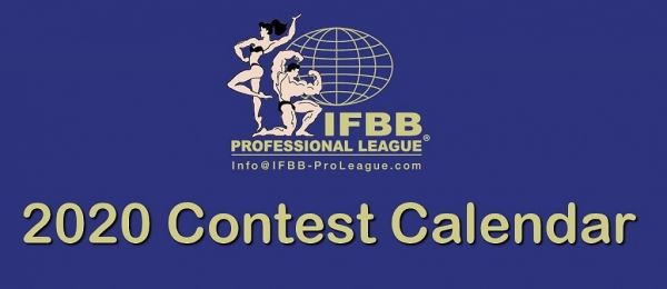 Расписание турниров IFBB Pro на 2020 год